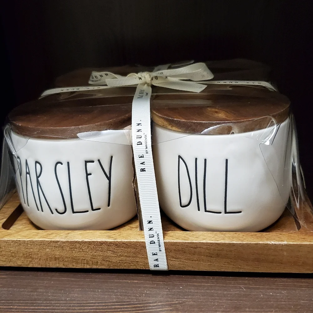 Rae Dunn 4 Herb Containers - Picture 3 of 4